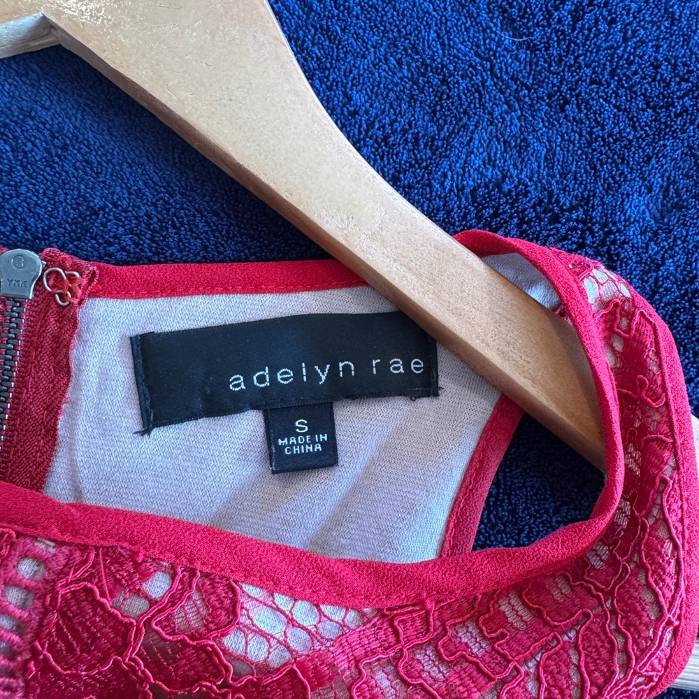 Adelyn Rae;Red dress; Flattering tight;Size S